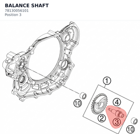 Diagram preview: BALANCE SHAFT (78130056101)