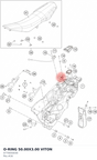 Diagram preview: O-RING 50.00X3.00 VITON (0770050030)