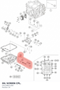 Diagram preview: OIL SCREEN CPL. (C61238021300)