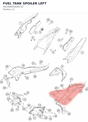 Diagram preview: FUEL TANK SPOILER LEFT (A61008050000C1D)