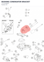 Diagram preview: BUSHING CONENSATOR BRACKET (77711036050)