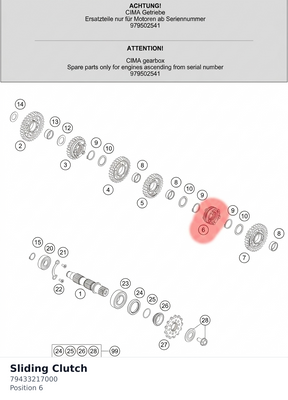 Diagram preview: Sliding Clutch (79433217000)