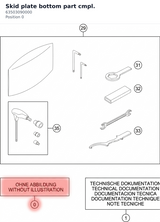 Diagram preview: Skid plate bottom part cmpl. (63503090000)