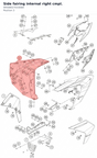 Diagram preview: Side fairing internal right cmpl. (94508027033EBA)