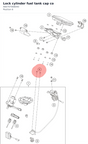 Diagram preview: Lock cylinder fuel tank cap co (A60707008040)