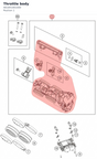Diagram preview: Throttle body (A61841001000)
