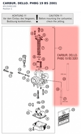 Diagram preview: CARBUR. DELLO. PHBG 19 BS 2001 (45131001100)