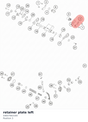 Diagram preview: retainer plate left (54837063100)