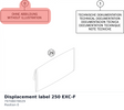 Diagram preview: Displacement label 250 EXC-F (79708078029)
