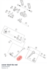 Diagram preview: cover dust tie rod (93003044000)