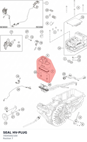 Diagram preview: SEAL HV-PLUG (70045002100)
