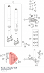 Diagram preview: Fork protector left (63501092000C1B)