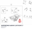 Diagram preview: SUPPORTING SLEEVE 5,2X7X10X7,7 (59036018050)