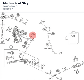 Diagram preview: Mechanical Stop (76413050010)