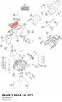 Diagram preview: BRACKET CABLE LID LOCK (90508025070)