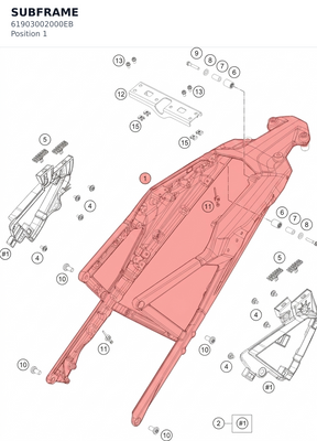 Diagram preview: SUBFRAME (61903002000EB)