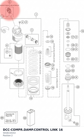 Diagram preview: DCC-COMPR.DAMP.CONTROL LINK 16 (50181101S3)