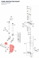 Diagram preview: FORK PROTECTOR RIGHT (A60301093000EBA)