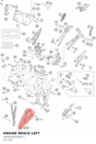 Diagram preview: ENGINE BRACE LEFT (A60603005000C1)