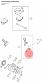 Diagram preview: Connecting rod screw (A61830013000)