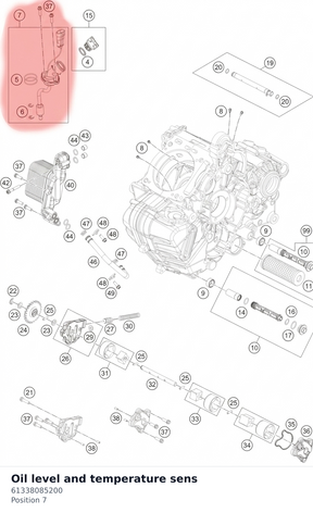 Diagram preview: Oil level and temperature sens (61338085200)