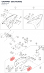 Diagram preview: GROMMET SIDE FAIRING (90508055010)