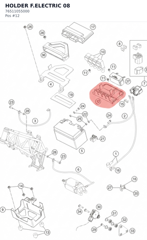 Diagram preview: HOLDER F.ELECTRIC 08 (76511055000)