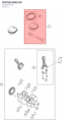 Diagram preview: PISTON RING KIT (A64030031044)