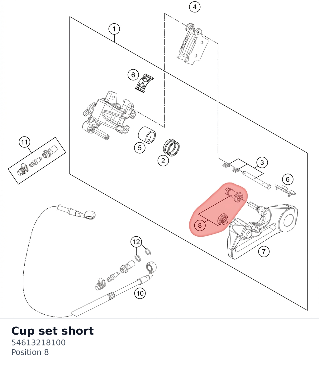 Diagram preview: Cup set short (54613218100)