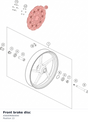 Diagram preview: Front brake disc (A56009060000)