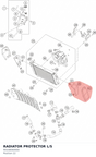 Diagram preview: RADIATOR PROTECTOR L/S (90108060000)