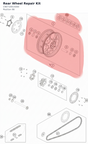 Diagram preview: Rear Wheel Repair Kit (C90710015000)