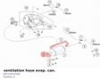 Diagram preview: ventilation hose evap. can. (64115021000)