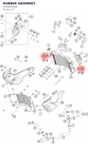 Diagram preview: RUBBER GROMMET (95808060020)
