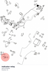 Diagram preview: indicator relay (90511030000)
