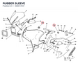 RUBBER SLEEVE 800017847 diagram position