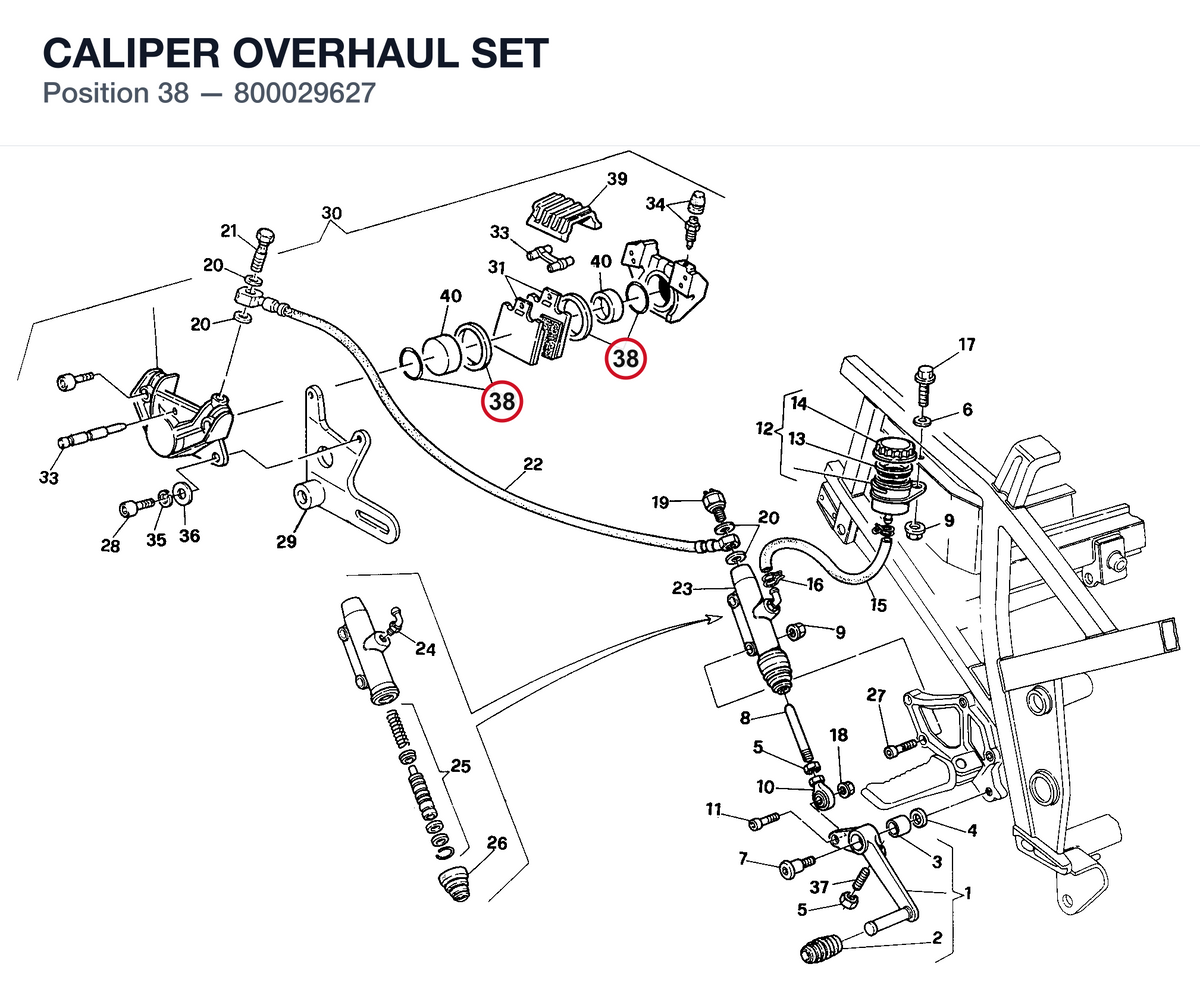 CALIPER OVERHAUL SET