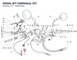 DRAIN JET OVERHAUL KIT 800033552 diagram position