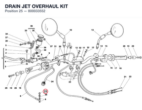 DRAIN JET OVERHAUL KIT 800033552 diagram position