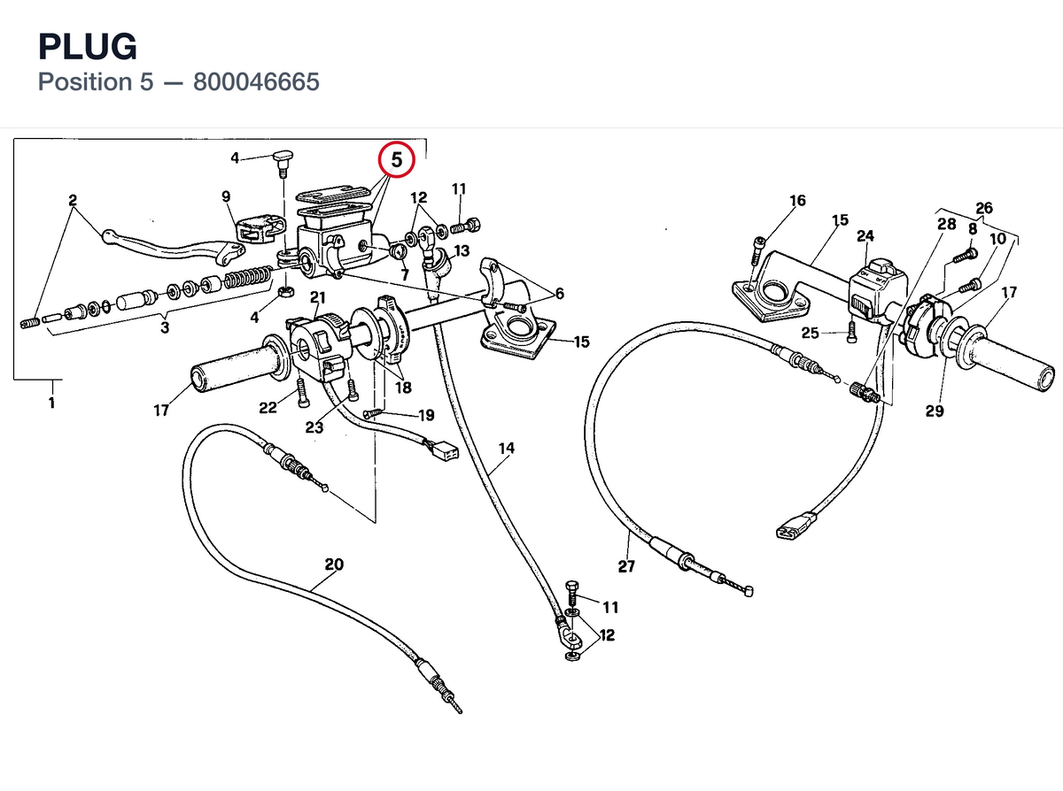 PLUG 800046665 diagram position