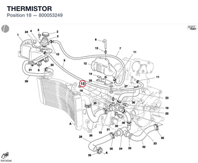THERMISTOR 800053249 diagram position