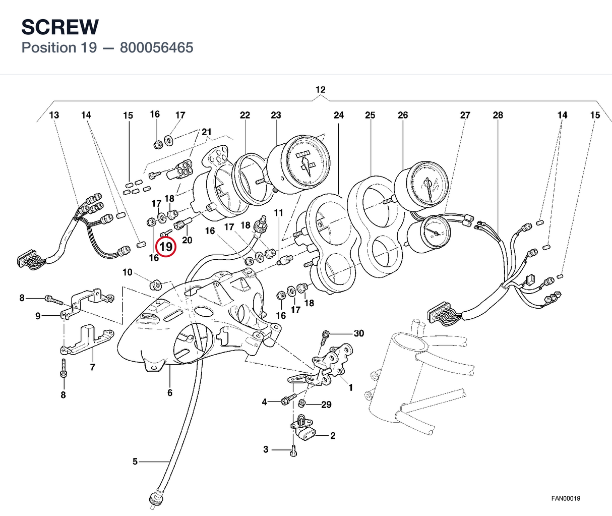 SCREW 800056465 diagram position