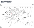 KNOB, TRIP METER