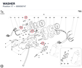 WASHER 800056747 diagram position