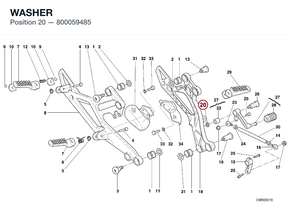 WASHER 800059485 diagram position