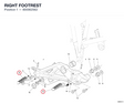 RIGHT FOOTREST 800062562 diagram position