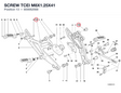 SCREW TCEI M8X1.25X41 800062568 diagram position