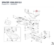 SPACER 10X6.25X13.5 800062652 diagram position