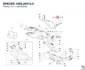 SPACER 10X6.25X13.5 800062652 diagram position