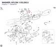 WASHER, NYLON 11X5.2X0.5 800063161 diagram position